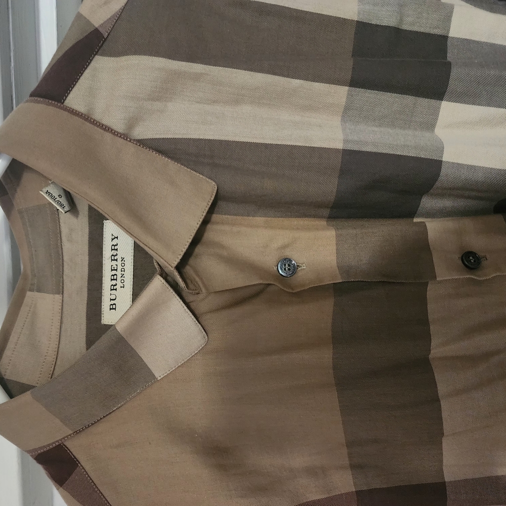 Burberry Brown Plaid Shirt